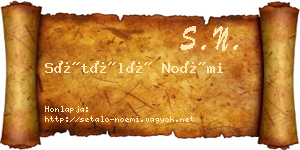 Sétáló Noémi névjegykártya